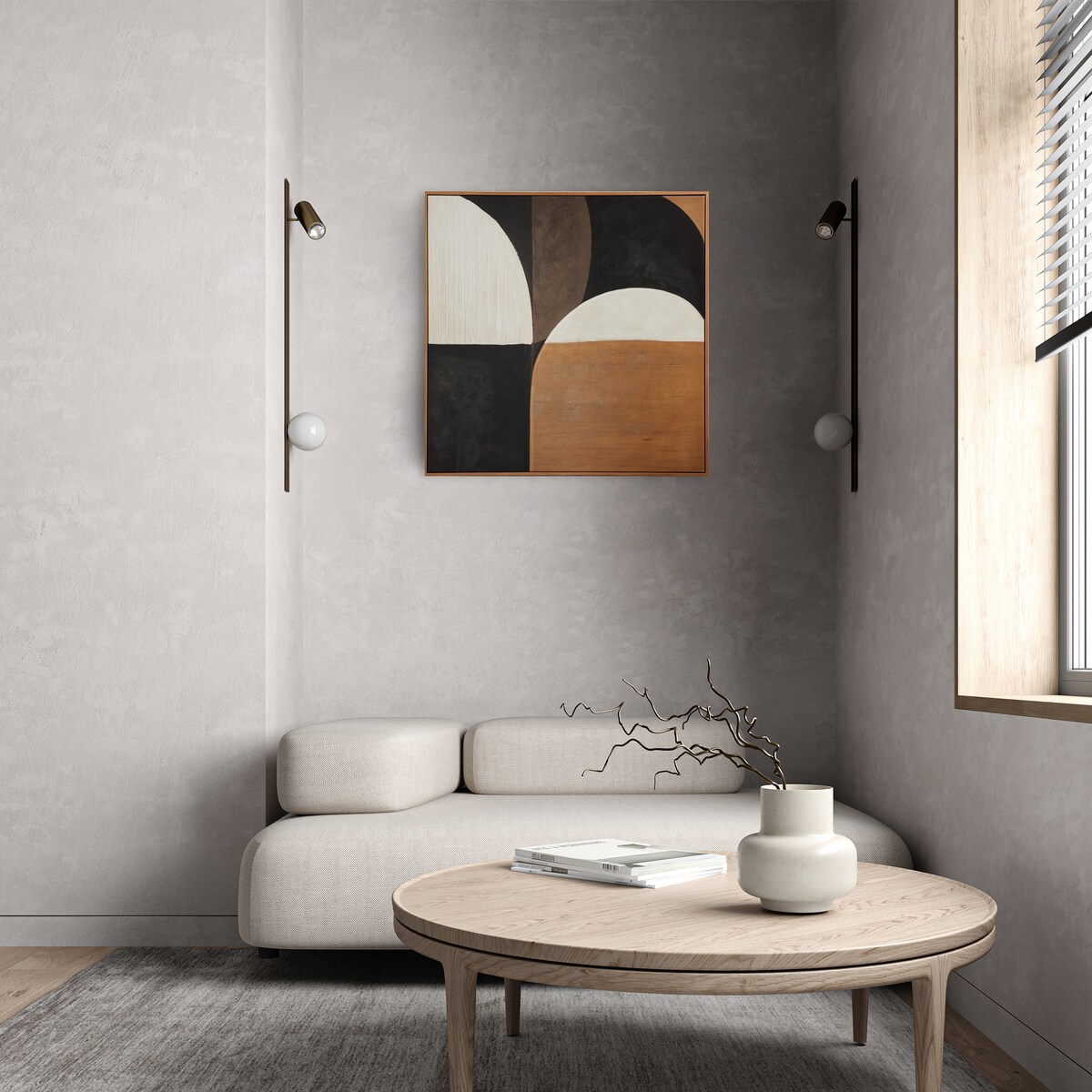 ręcznie zdobiony obraz na płótnie w ramie rosso 80x80