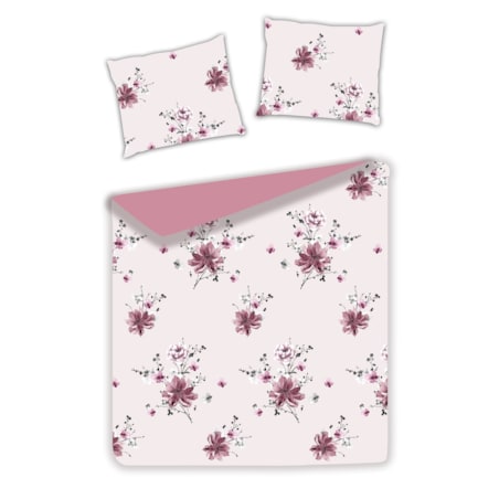 Pościel z bawełny satynowej Mave 160x200 cm z wzorem kwiatowym