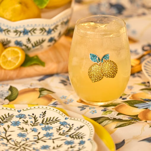 Szklanka Limoner z motywem owoców