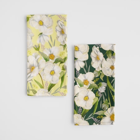Komplet Ścierek Emeris 45x65 cm z motywem kwiatowym