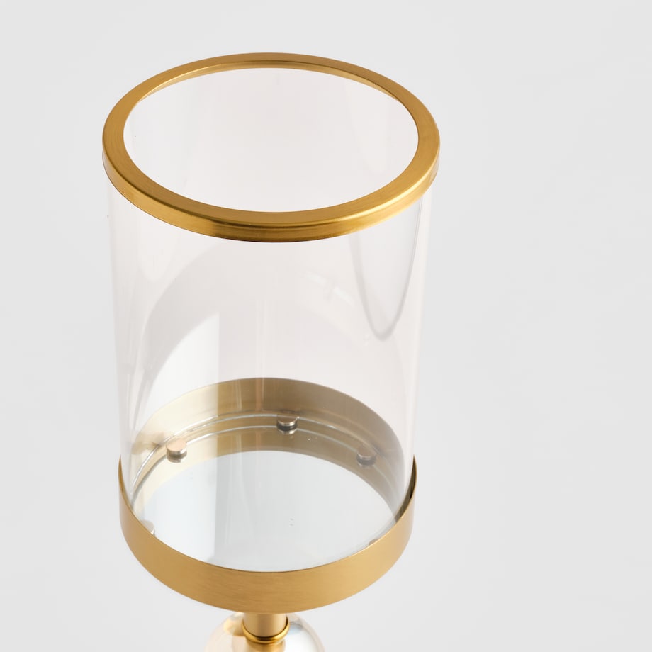 Świecznik Misha z motywem geometrycznym