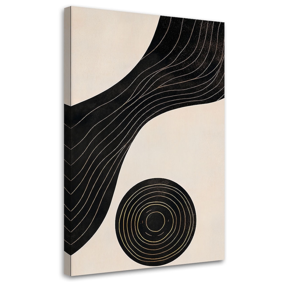 Feeby Obraz do salonu, Abstrakcja Linie Koło 40x60