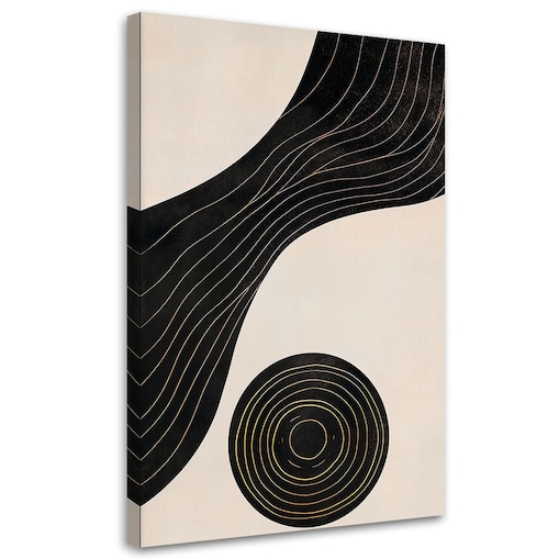 Feeby Obraz do salonu, Abstrakcja Linie Koło 40x60
