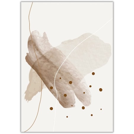 plakat brown abstract 3 30x40 cm