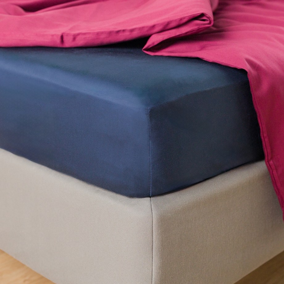 Prześcieradło z Bawełny Satynowej z gumką Satinette 160x200 cm