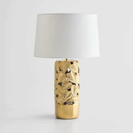 Lampa Stołowa Lenni z motywem liściastym