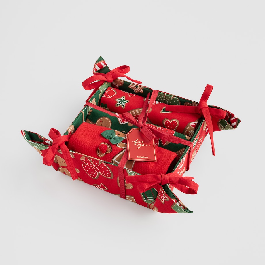 Kuchenny zestaw prezentowy Ginno 14x30 cm z motywem piernika