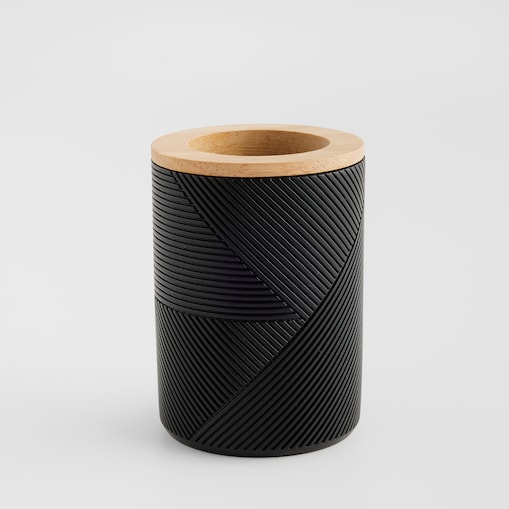 Kubek Łazienkowy Ravanna z motywem geometrycznym