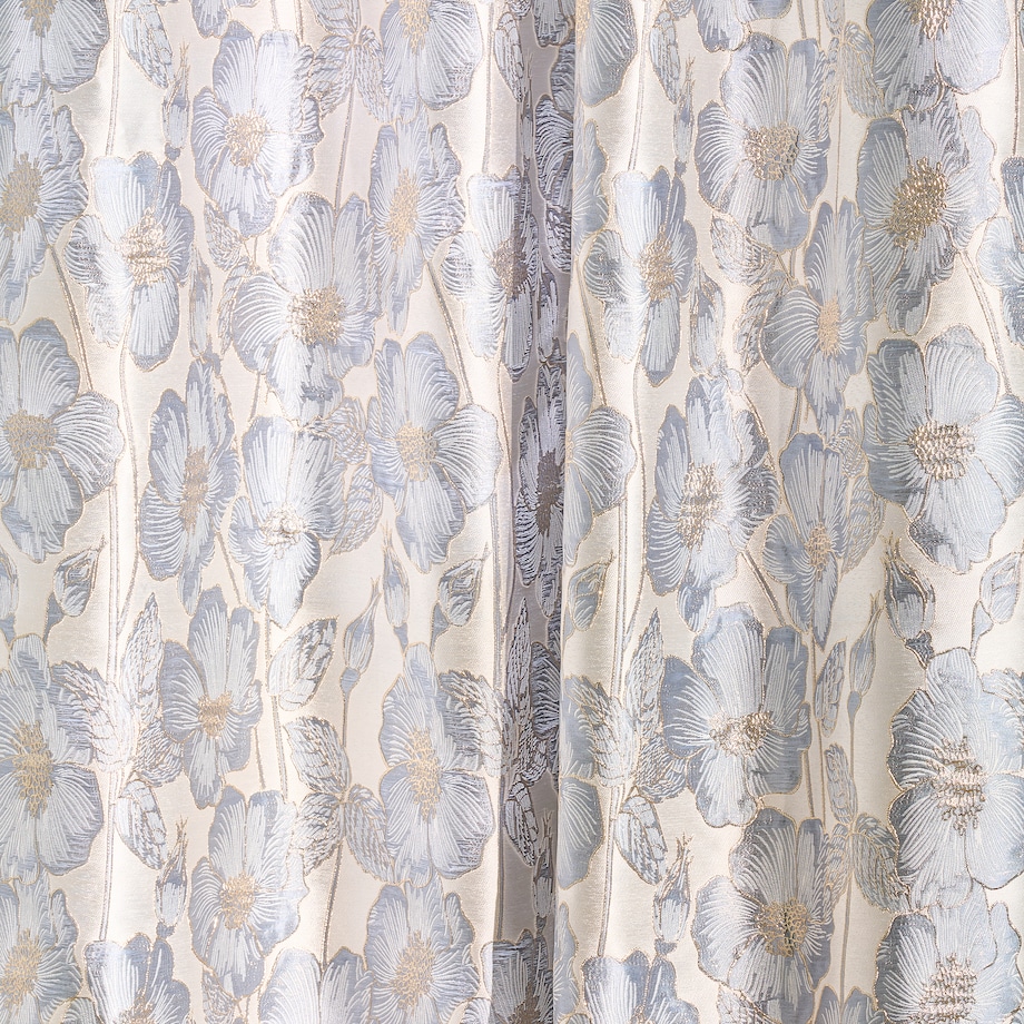 Zasłona Żakardowa Makowka 140x250 cm z motywem kwiatowym