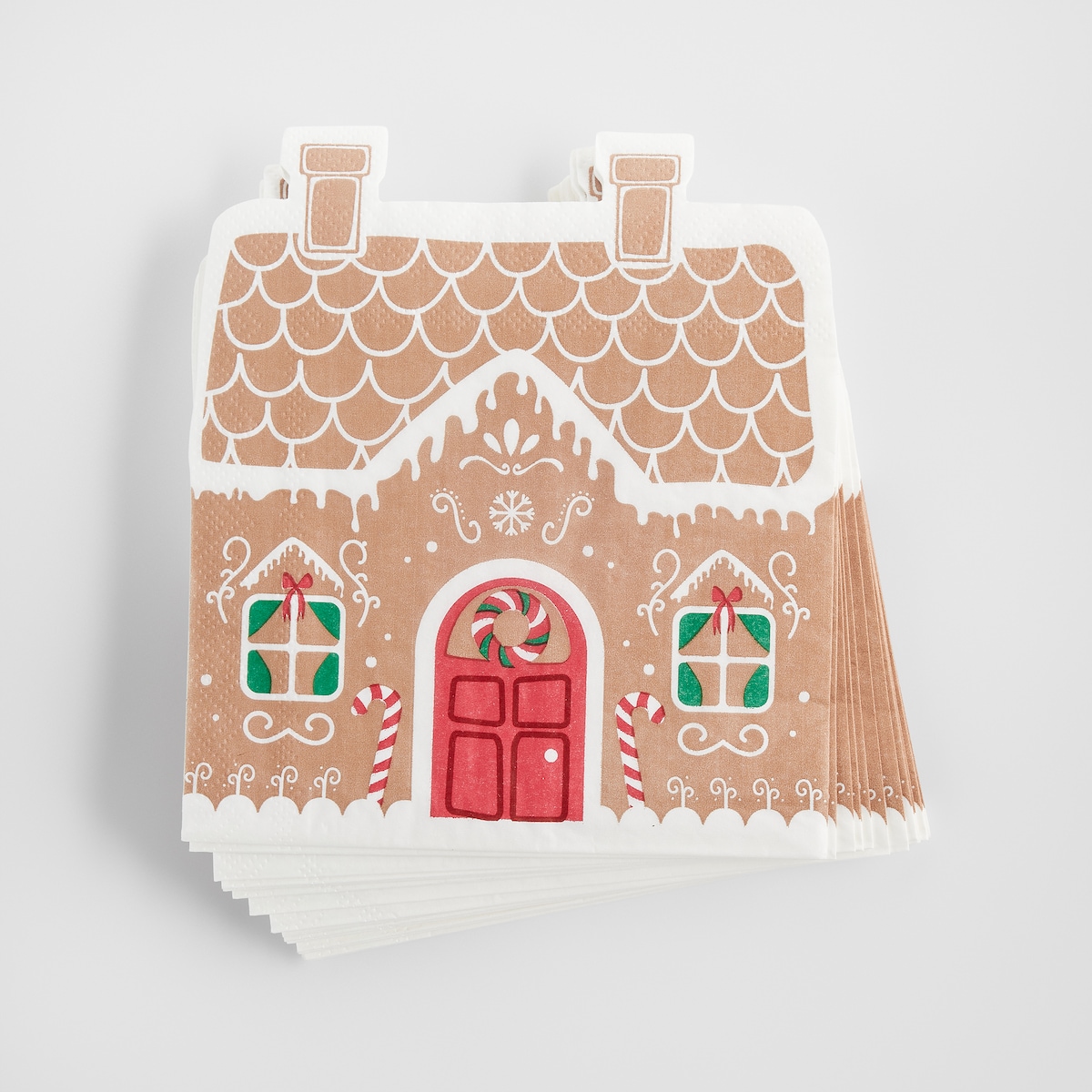 Komplet Serwetek Charm house z motywem piernika