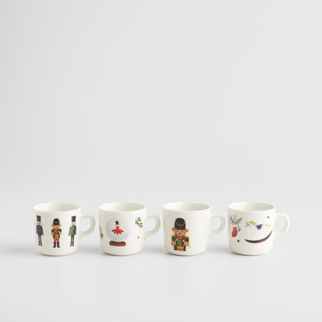 Komplet Kubków Nutpatcher z motywem dziadka do orzechów