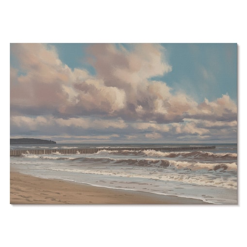 Plakat na płótnie canvas - Nadmorski pejzaż