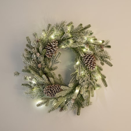 Wianek Led Rovice z motywem roślinnym