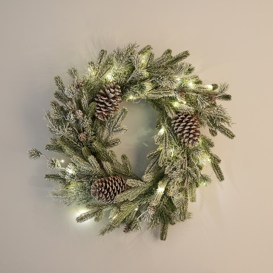 Wianek Led Rovice z motywem roślinnym