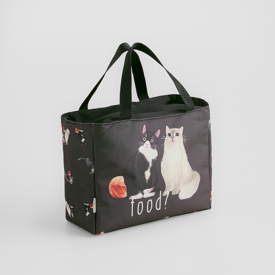 Torba Na Lunch Gattino 15x30 cm z motywem zwierzęcym