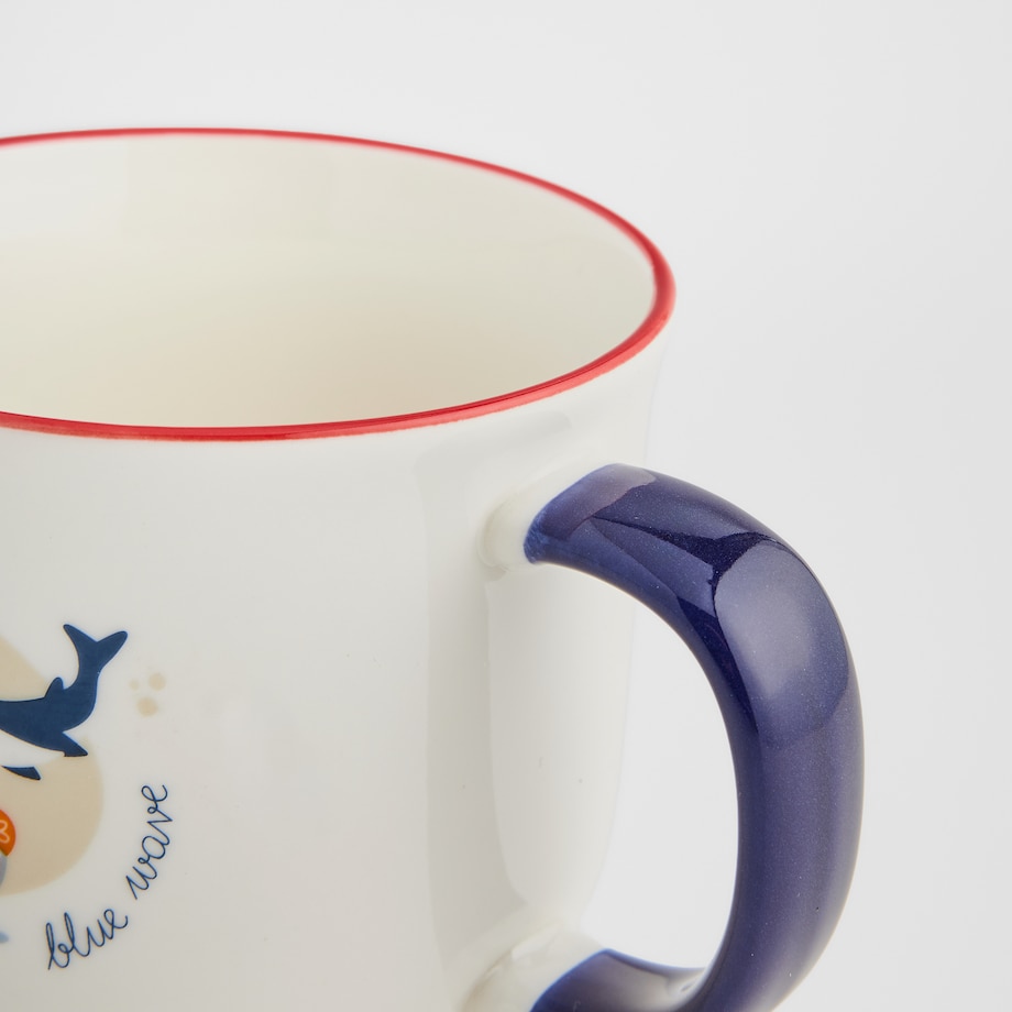 Kubek Pelora z motywem morskim