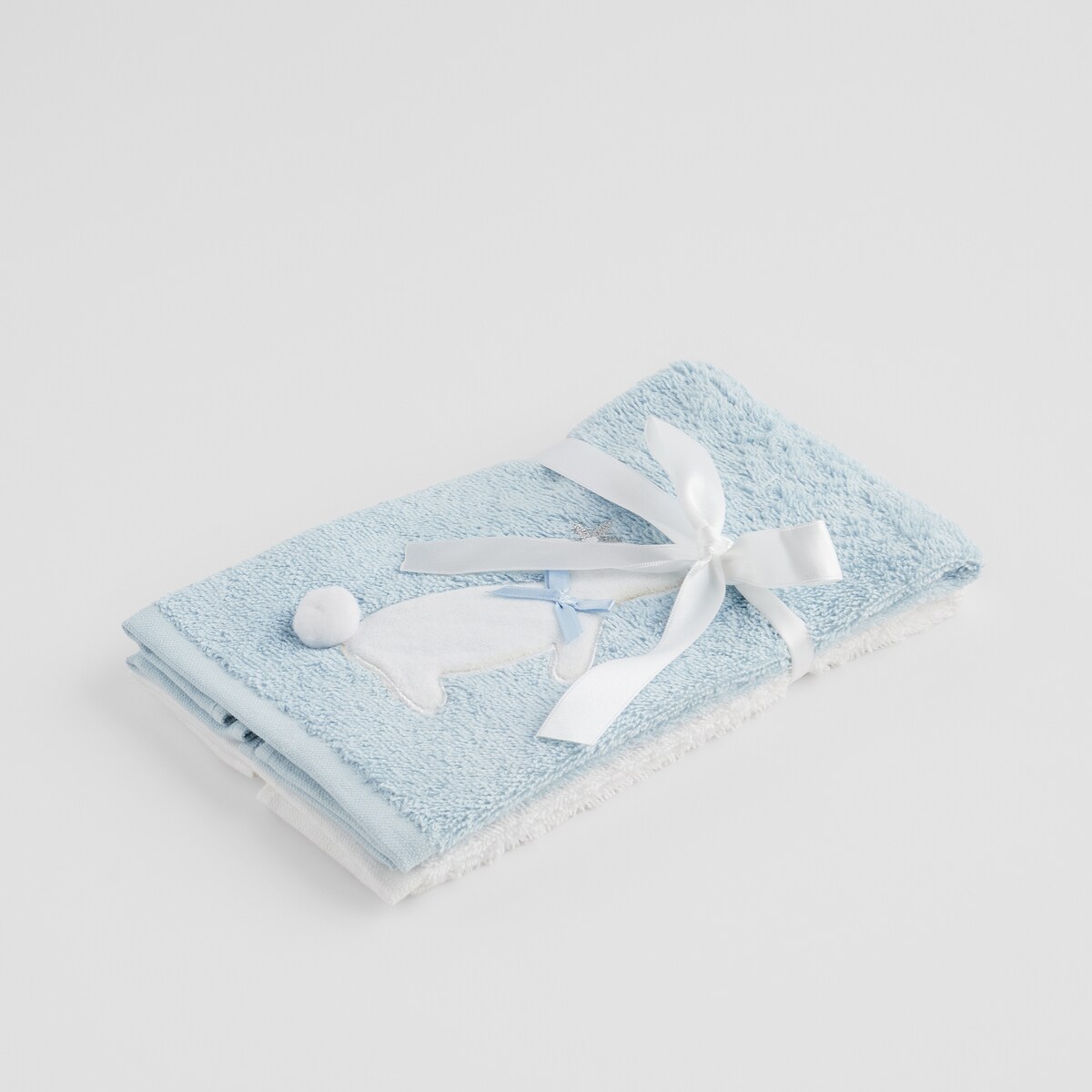 Komplet ręczników dekoracyjnych do twarzy lub rąk 2szt Pansilo 30x50 cm z motywem królika