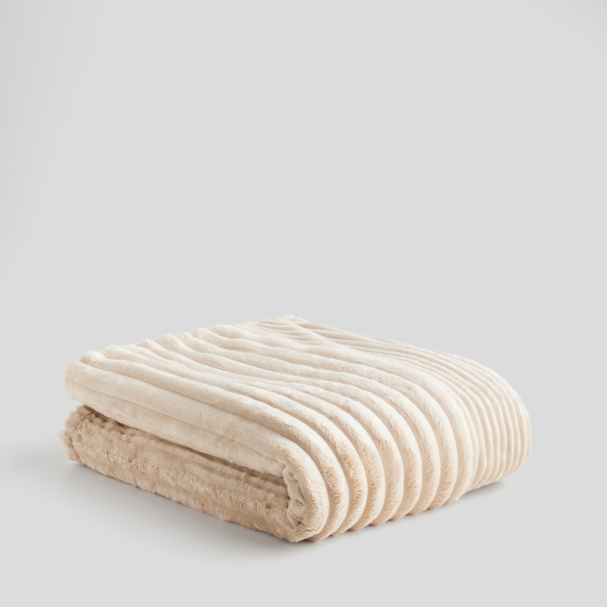 Jednokolorowy koc żakardowy Divite 200x220 cm