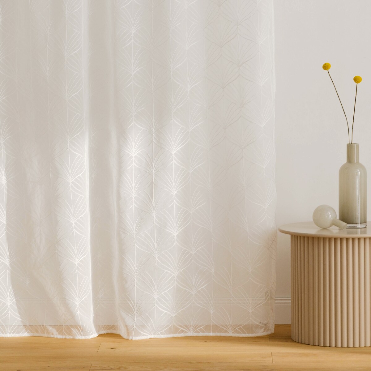 Firana Cesme 140x250 cm z motywem geometrycznym