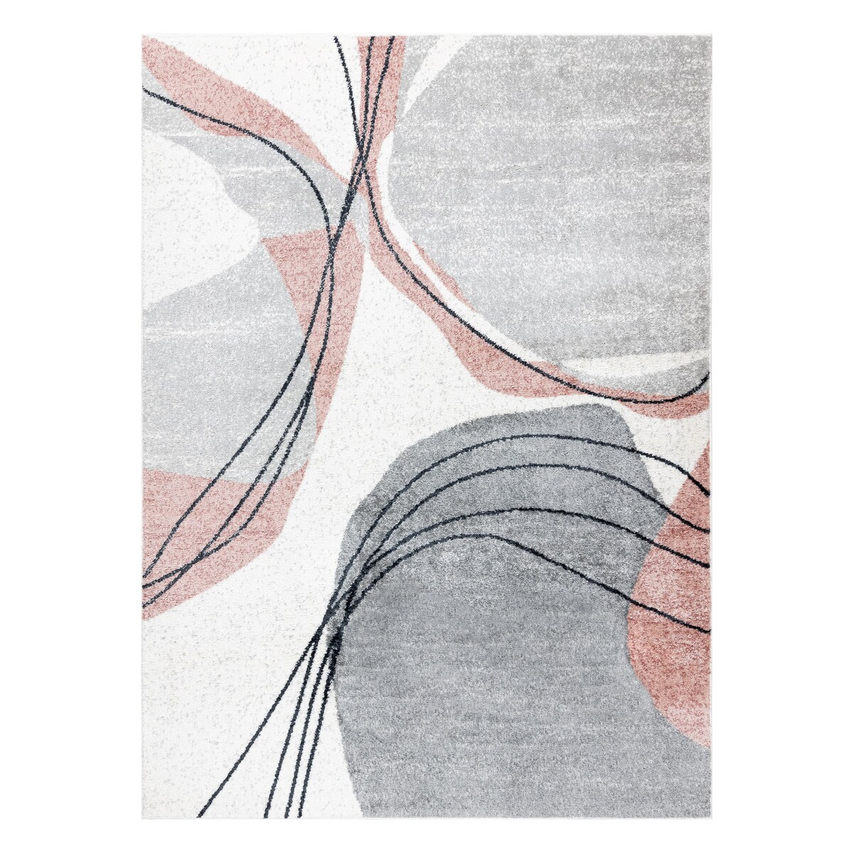 Dywan FUSION 5868 biały / ciemny róż - 120x170 cm