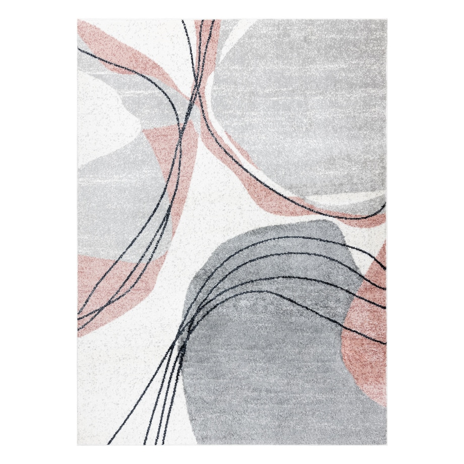 Dywan FUSION 5868 biały / ciemny róż - 120x170 cm