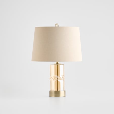 Lampa Stołowa Ze Szklaną Podstawą Paper