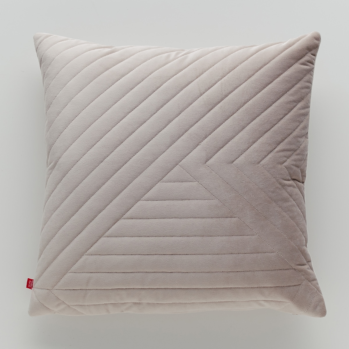 Poszewka Welwetowa Minister 45x45 cm z wzorem geometrycznym