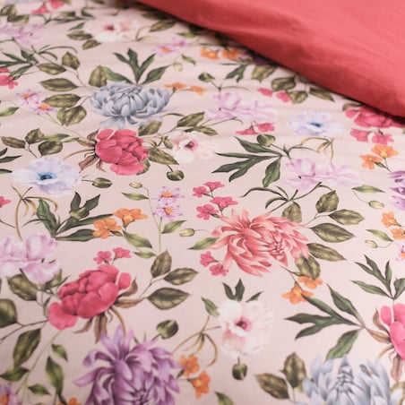 Pościel Bawełniana Tenebrosa 160x200 cm z motywem kwiatowym