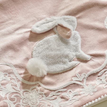 Bieżnik Haftowany Blando 45x180 cm z motywem królika