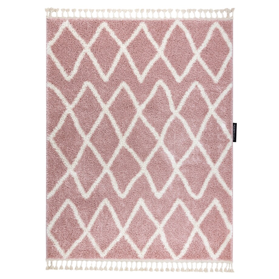 Dywan BERBER BENI różowy Frędzle 200x290 cm