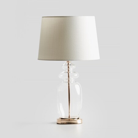 Talitha lampa stołowa ze szklaną podstawą