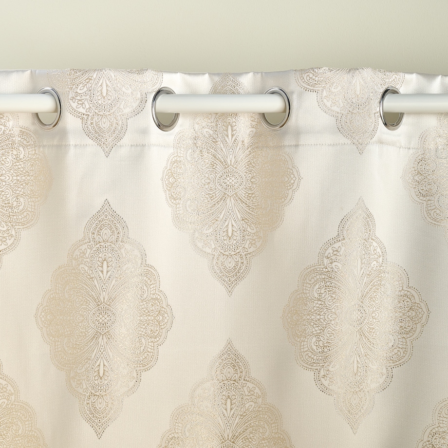 Zasłona Żakardowa Hiren 140x250 cm z motywem arabeski