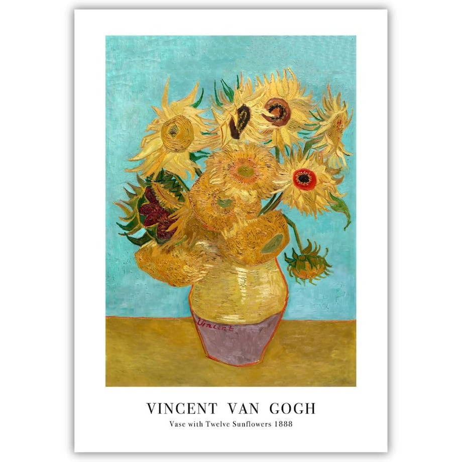 plakat vincent van gogh sunflowers 30x40