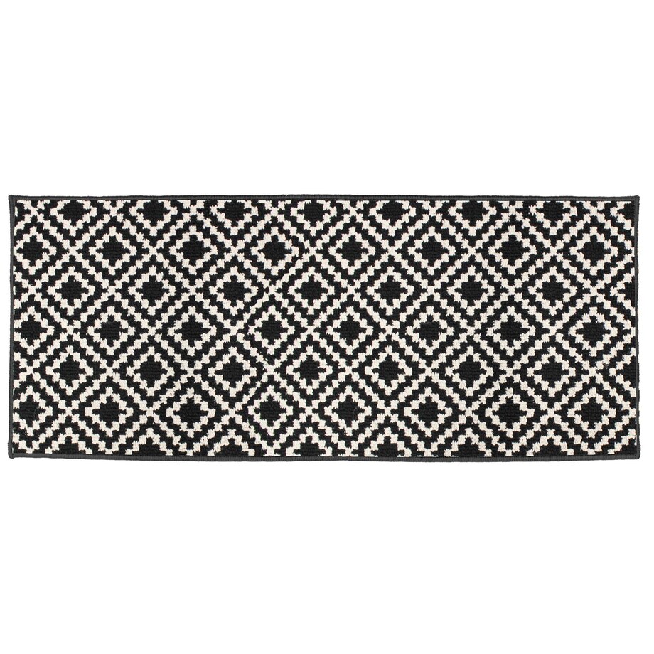 Chodnik do kuchni LOSIBI, beżowo-czarny, skandynawski wzór