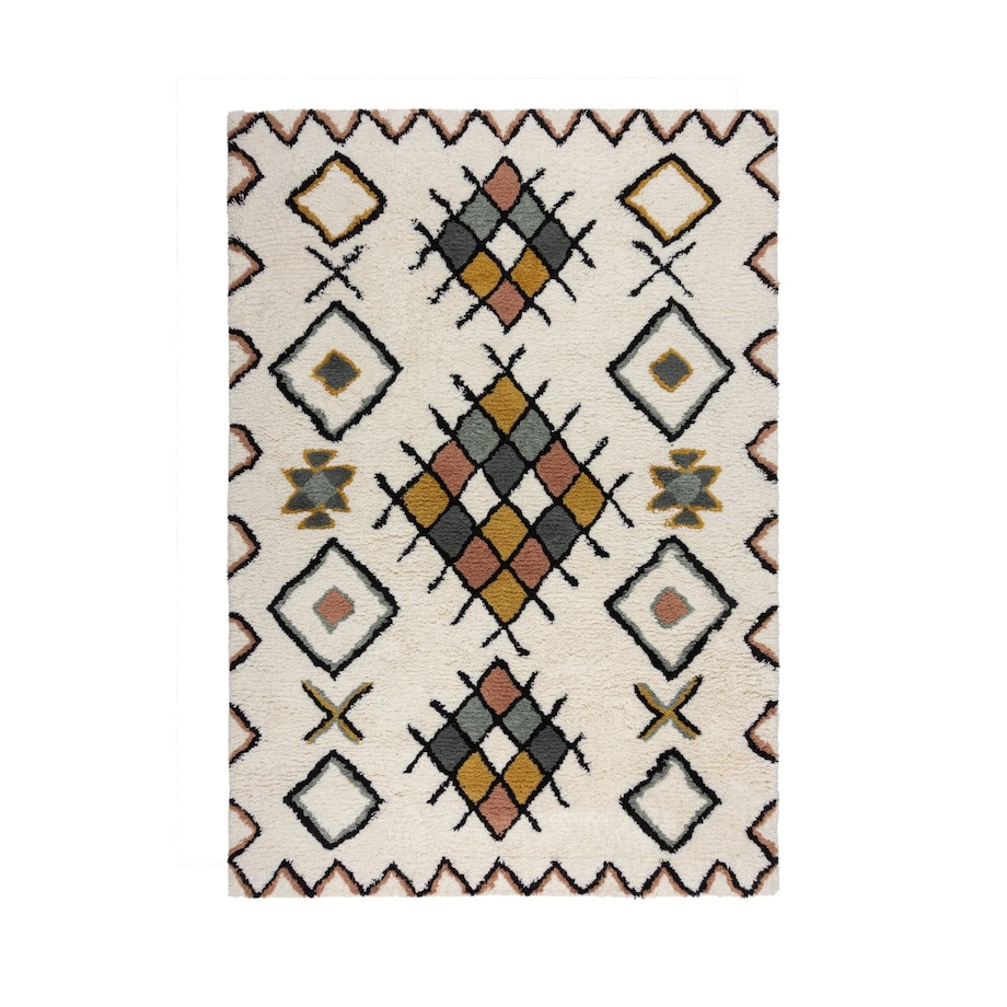 Dywan Wełniany Shaggy Berber Midar Wielokolorowy 200x290