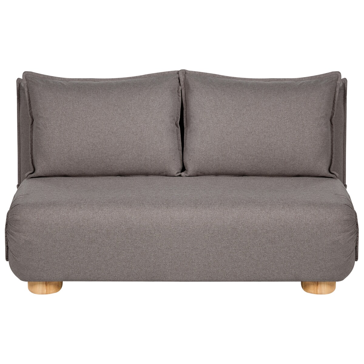 Sofa rozkładana dla 2 osób ABISKO Len syntetyczny