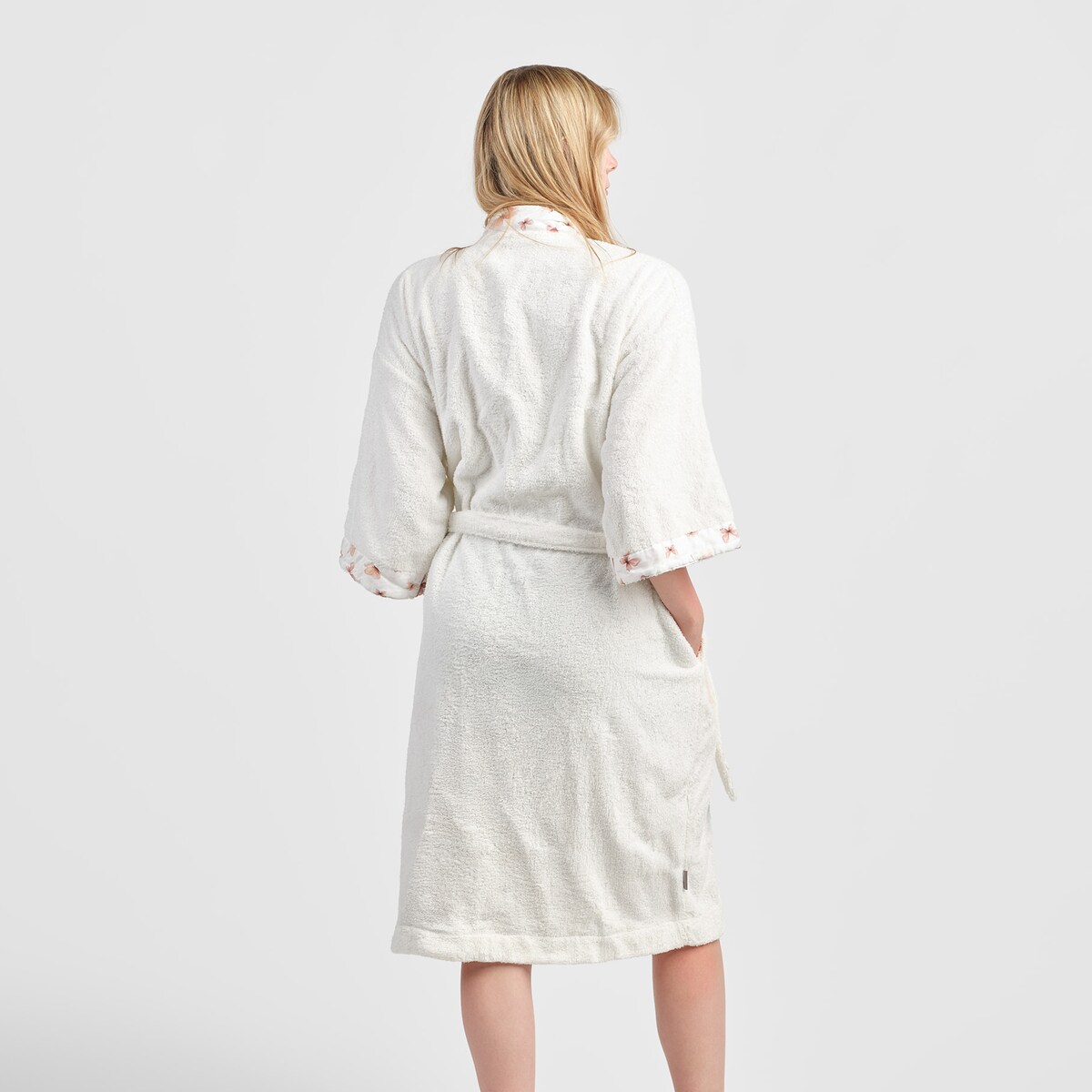 Szlafrok Z Bawełny Meritto z motywem zwierzęcym