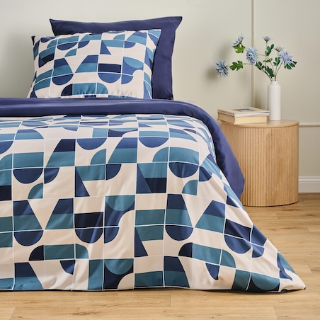 Pościel Z Mikrofibry Gimo 160x200 cm z motywem geometrycznym