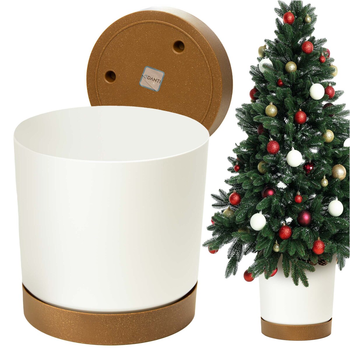 Donica Doniczka Na Choinkę Drzewko Świąteczne Duża Z Podstawką Boże Narodzenie