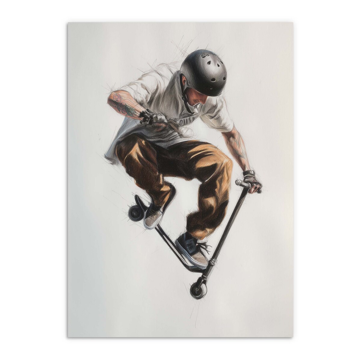 Obrazy ścienne Plakaty na ścianę Skateboard do pokoju dla chłopca 50x70