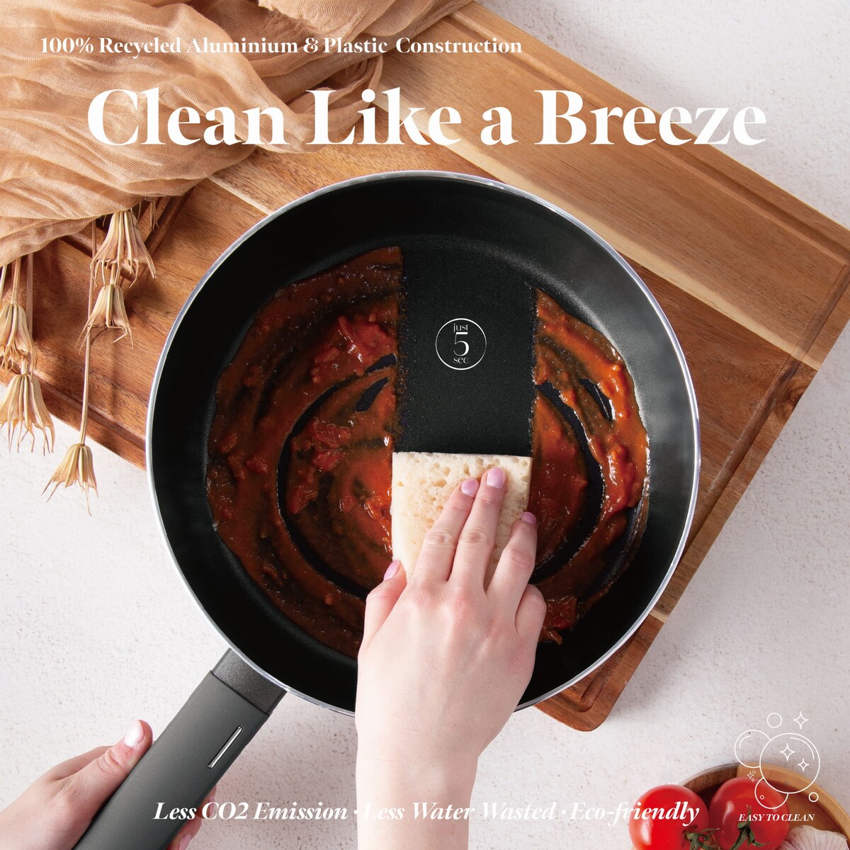 Patelnia głęboka chef flip z powłoką tytanową 26cm BERLINGER HAUS Antracit