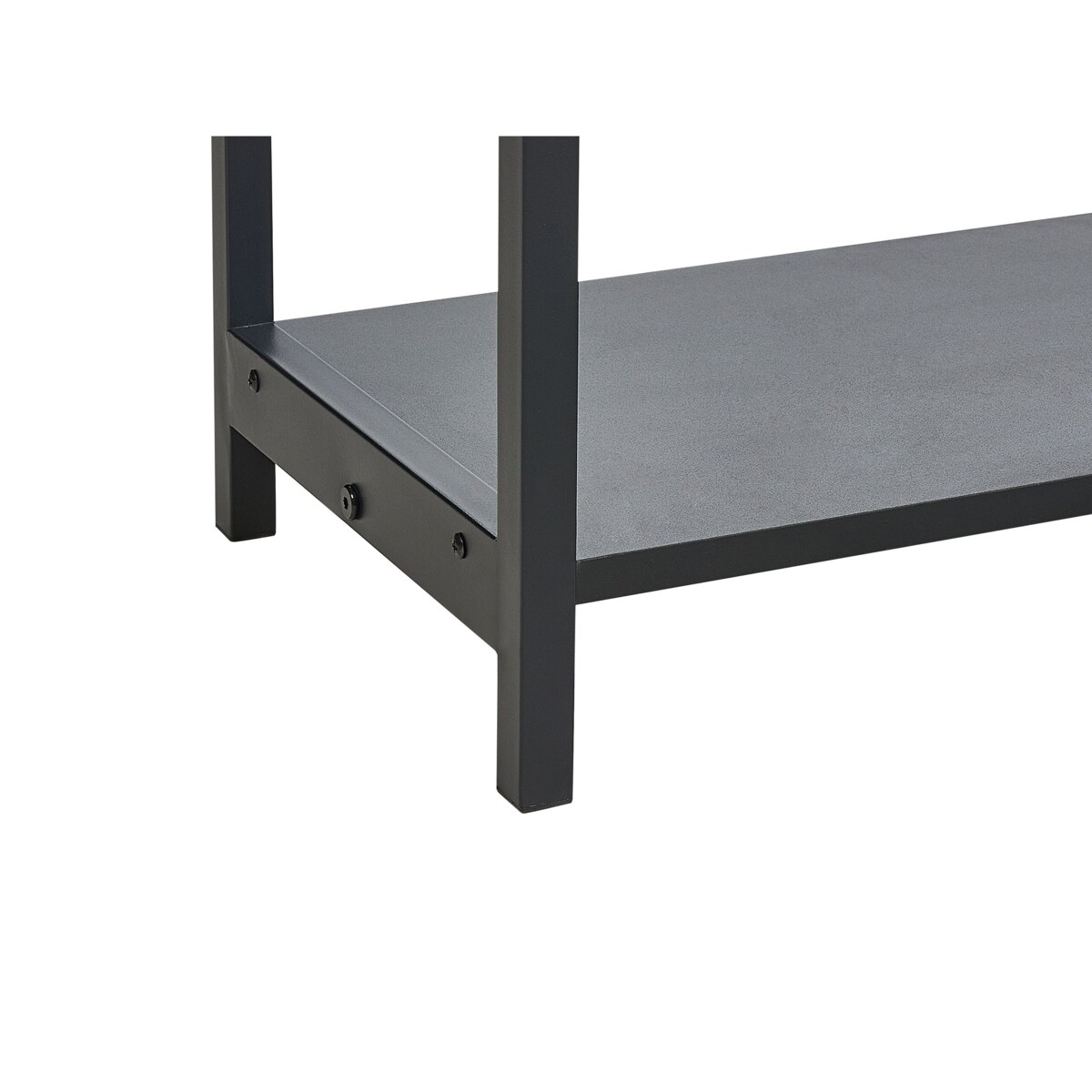 Konsola 2 szuflady fronty rattanowe czarna OPOCO