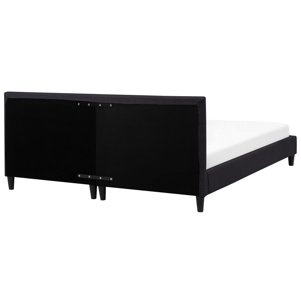 Łóżko LED FITOU 180 x 200 cm Czarny