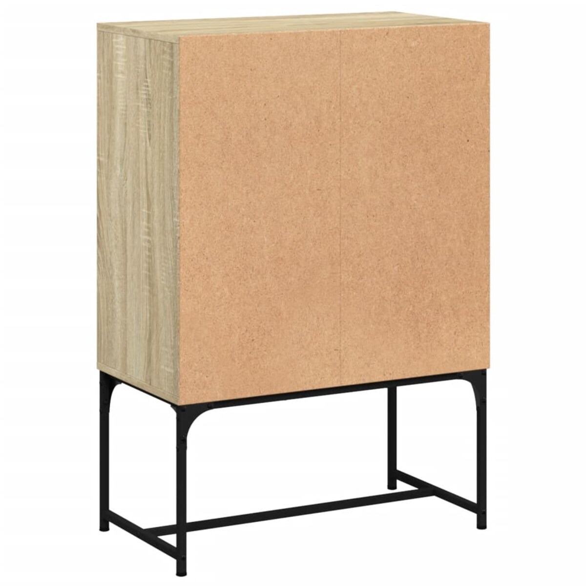 vidaXL Szafka ze szklanymi drzwiami, dąb sonoma, 69x37x100 cm