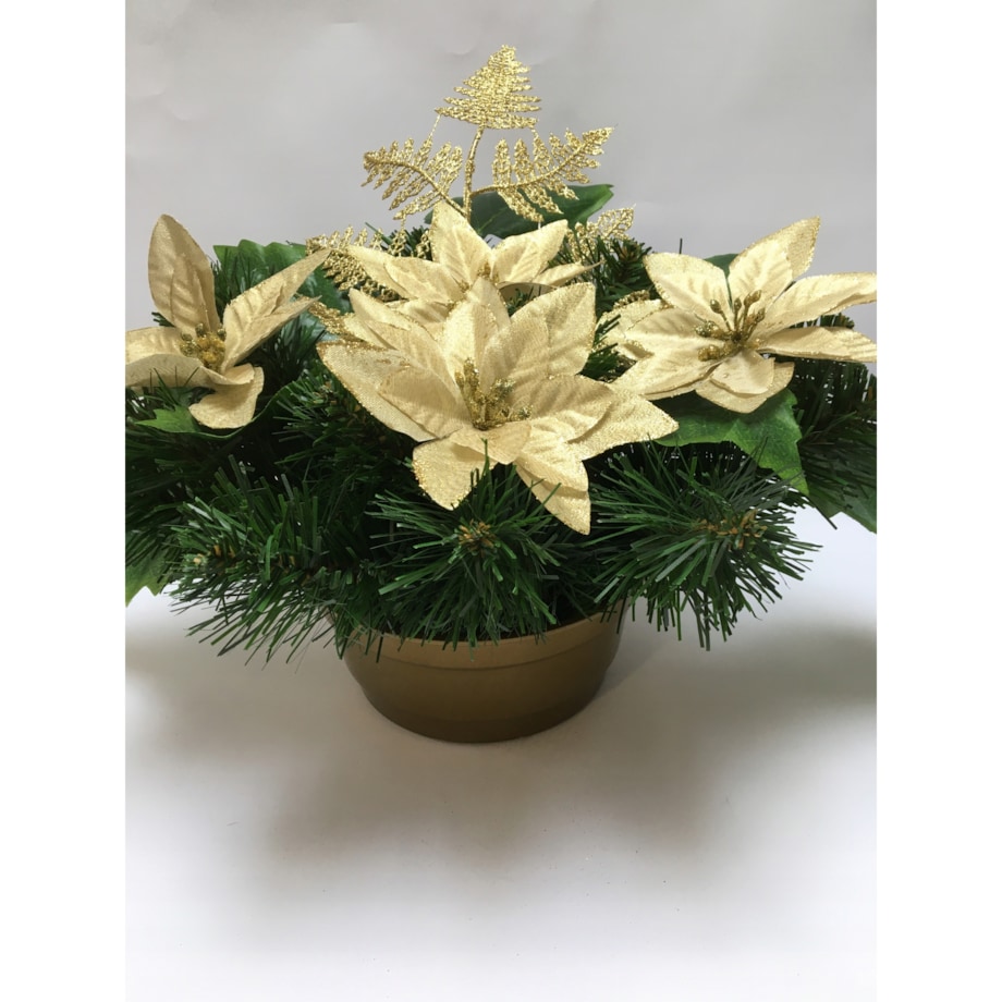 GOTOWY STROIK DONICZKA CIĘŻKA wiązanka sztuczny kwiat GWIAZDA betlejemska