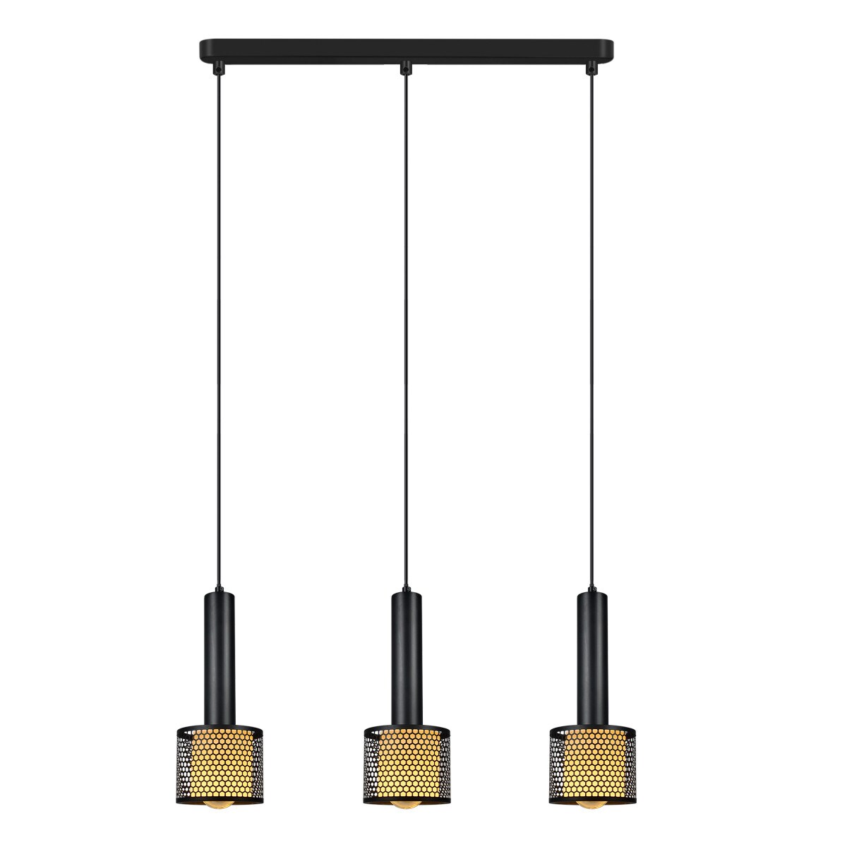 Lampa wisząca Light Prestige Amo czarny 3 x E27 1 szt.