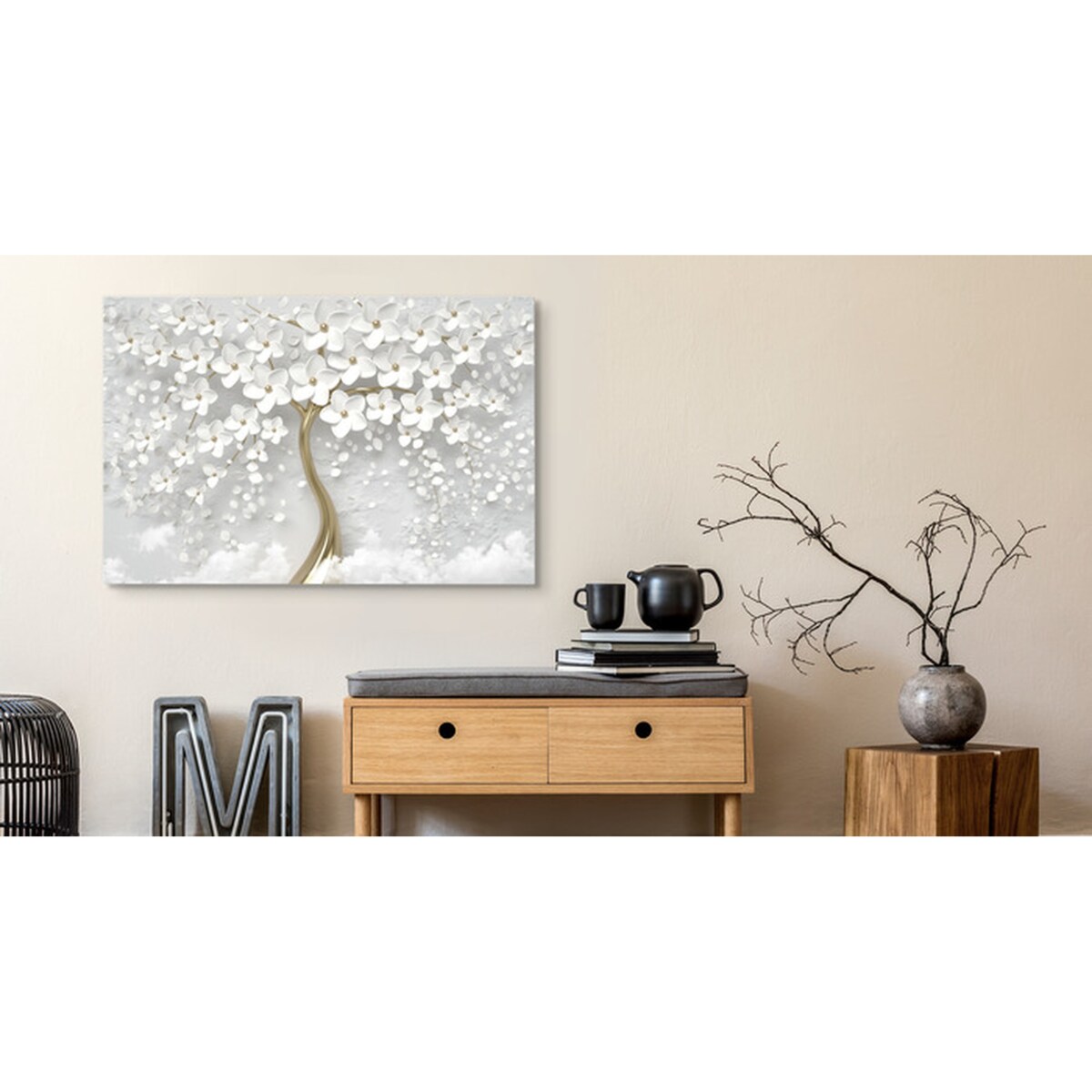 Obraz Na Płótnie Abstrakcyjne Drzewo 70x50cm