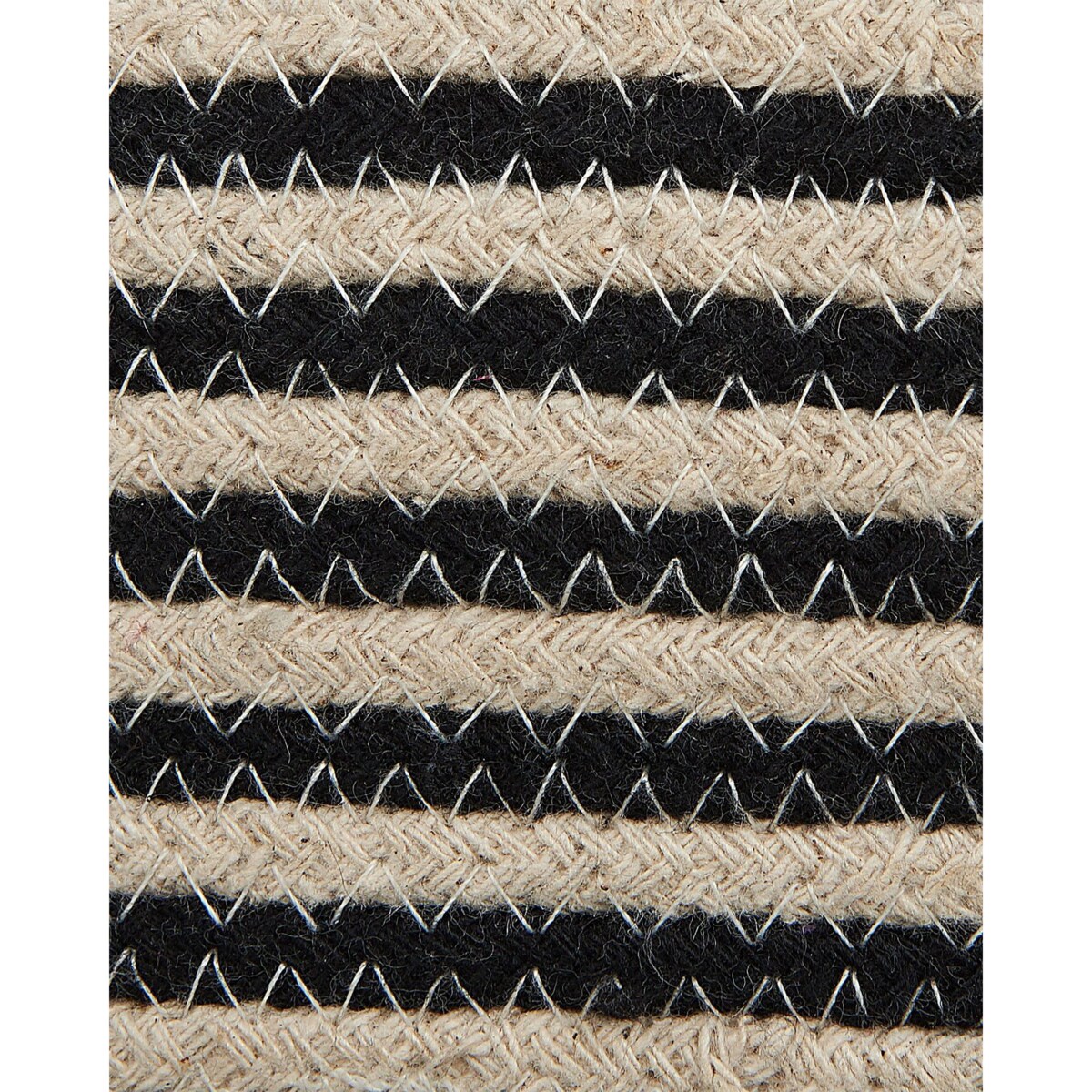 Kosz bawełniany beżowy z czarnym YERKOY