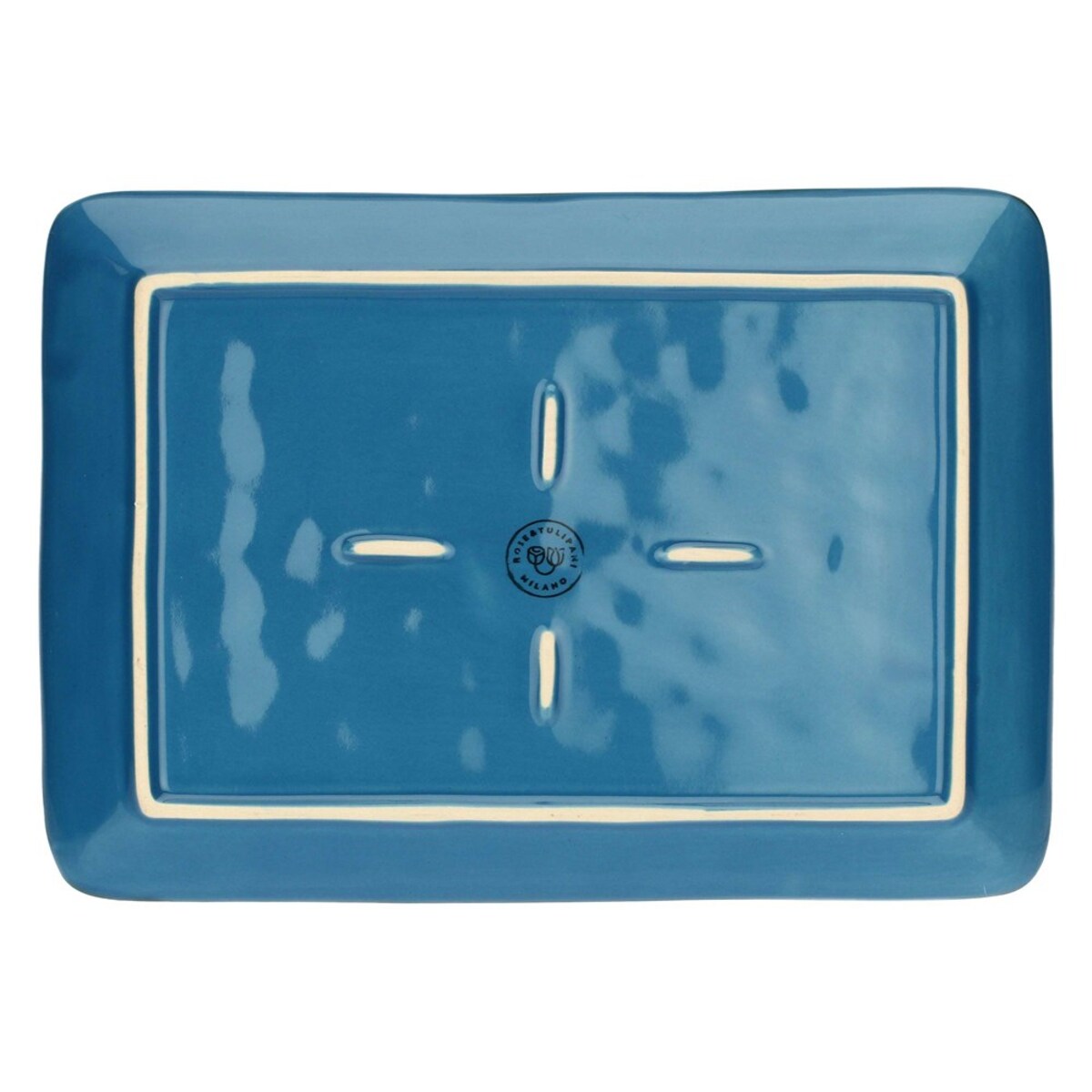 Zestaw 2 tac prostokątnych Concerto Blu Avio - Granatowy, 27 x 19 cm