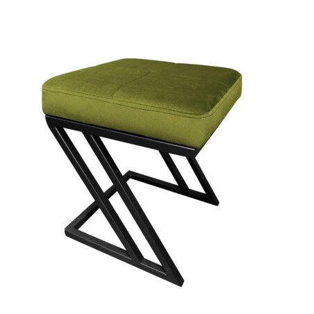 Pufa ZAZU BL VELVET oliwkowa